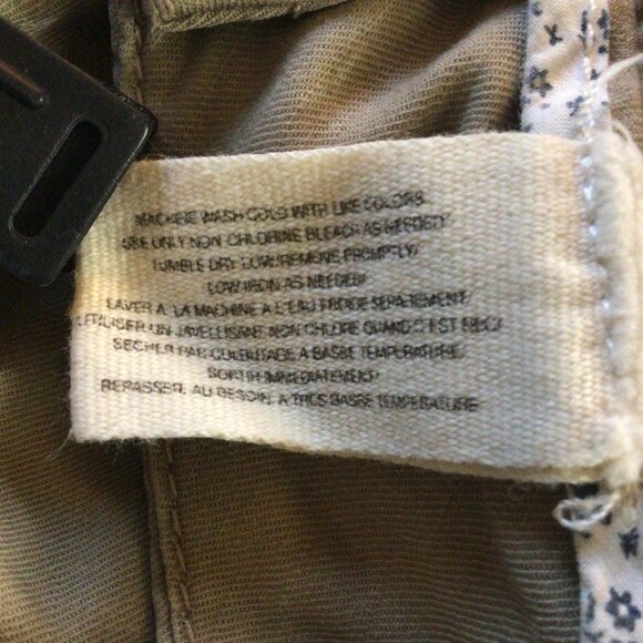 Daughters Of The Liberation Pants Women’s 00 Tan Khaki Linen Utility Wide Leg - Picture 10 of 10